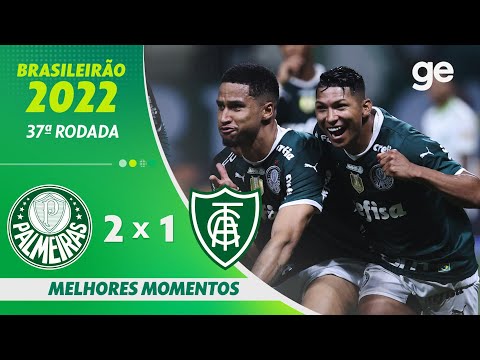 Gols e lances de Palmeiras x América-MG