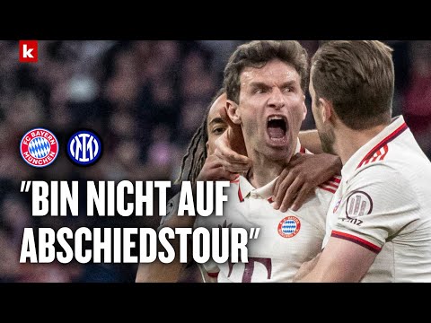 Müller scherzt über Debatte: "Wenn man man auf den Putz hauen kann, dann da" | FC Bayern - Inter 1:2
