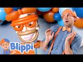 Blippi Learns Colors Of The Rainbow With Balloons Educational Videos For Kids