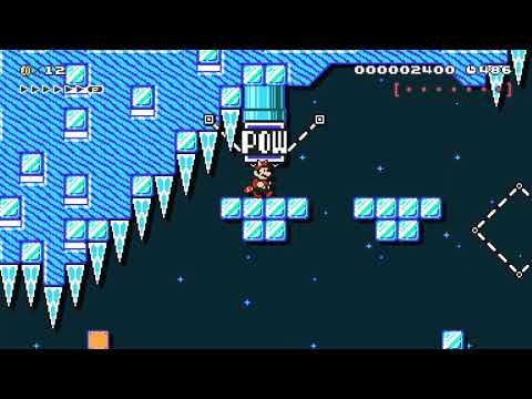 ★☆[CMB3] the unstable ice cave☆★ by Lionaris 🍄 Super Mario Maker 2 #akx