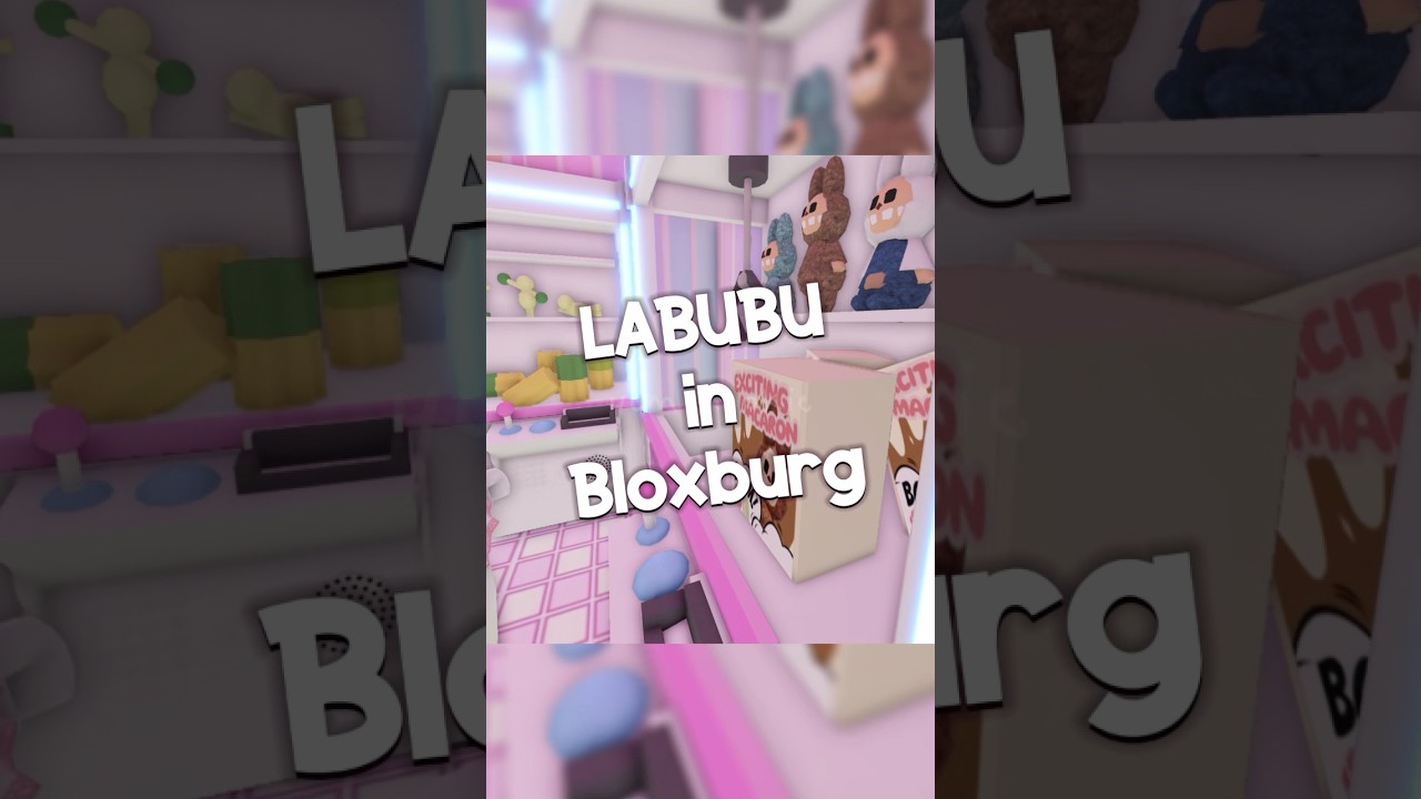 🐻 I made LABUBU in BLOXBURG🧸 #roblox #bloxburg #labubu