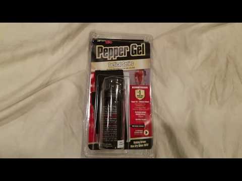 SABRE Red Pepper Gel Police Strength \u0026 Belt Holster Review Boxing