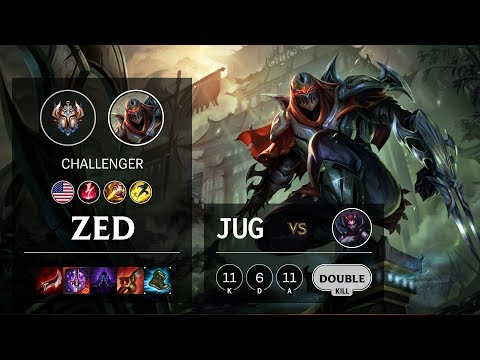 Zed Jungle vs Elise - NA Challenger Patch 10.4