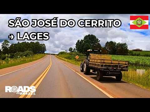 São José do Cerrito → Lages | POV Dashcam Drive | Santa Catarina, Brazil