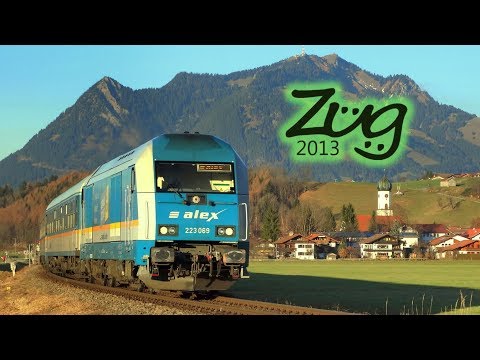 ALEX Züge bei Fischen im Allgäu | mit Makro | BR 223, Abteilwagen | Kurzvideo