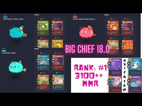 Triple Cute Bunny + Antenna Build | ft BIG CHIEF 18.0 3100++ MMR #axieinfinity #axieinfinitypvp