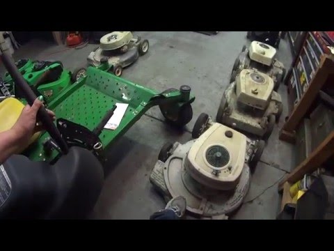 Lawn Boys:  The old tan models. 1967-69.  GreenShoes