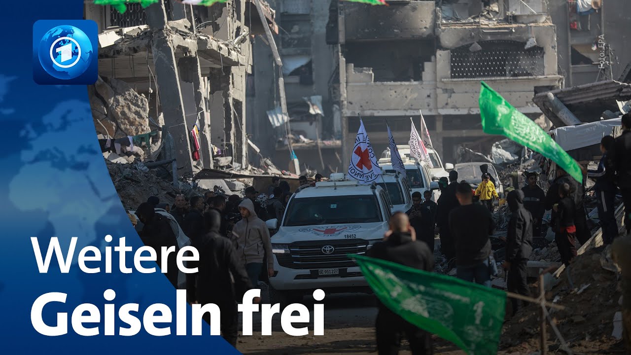 Weitere Geiseln im Gazastreifen freigelassen