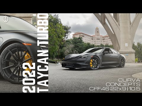 Porsche Taycan Turbo | Curva Concepts CFF46 | 22" Staggered Wheels