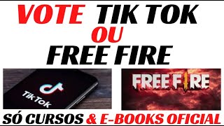 QUAL A SUA OPÇÃO  TIK TOK OU FREE FIRE  DEIXE SEU COMENTÁRIO ?
