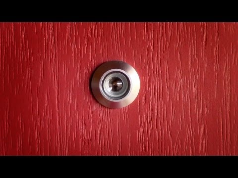How to install a door viewer peep hole