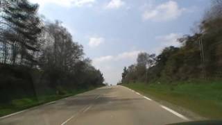 preview picture of video 'Driving On The D764 & D14 Between Kerdoncuff & Huelgoat, Brittany, France 12th April 2010'