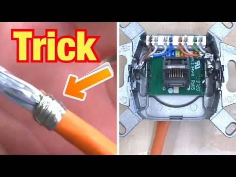 Neatly wire a network socket | With these tricks, anyone can do it | Proofwood