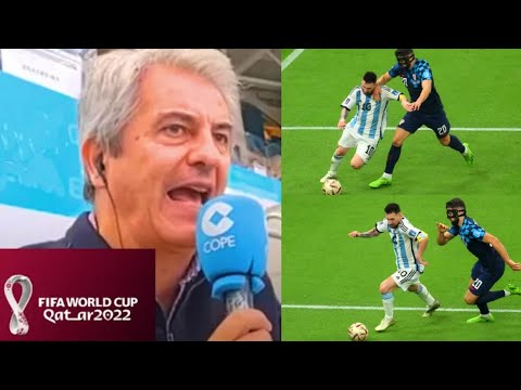 CRAZY! This is how Manolo Lama described Messi's 'Maradona-like' play against Croatia on COPE.