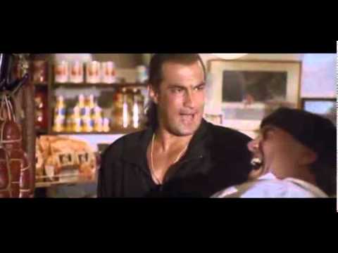 Steven Seagal is Detective Gino Felino in Out for Justice (1992), store fight scene