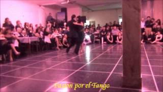 GERALDIN ROJAS y EZEQUIEL PALUDI bailando la milonga FLOR DE MONSERRAT en FLOREAL MILONGA
