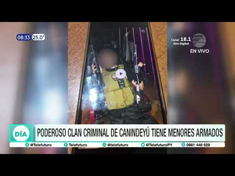 Poderoso clan criminal de Canindeyú tiene menores armados