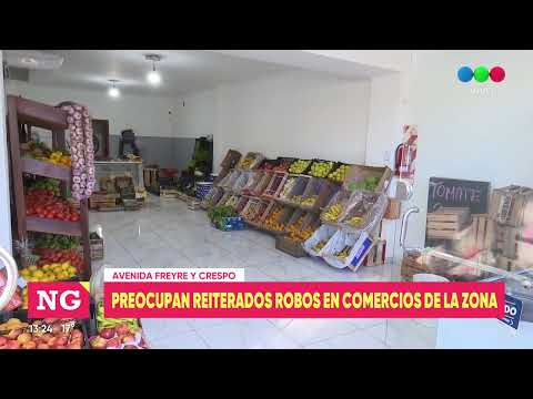 Avenida Freyre y Crespo: preocupación por reiterados robos en comercios de la zona