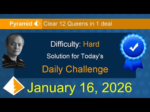 Microsoft Solitaire Collection: Pyramid - Hard - January 16, 2026