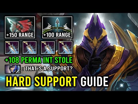 WTF +108 Perma INT Hard Support Silencer 100% Pure Glaives Max Range Free Hit Dota 2