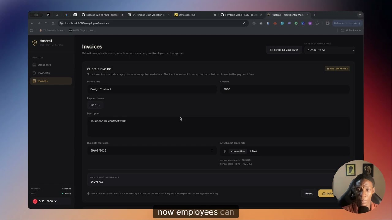 Watch the Hushroll demo