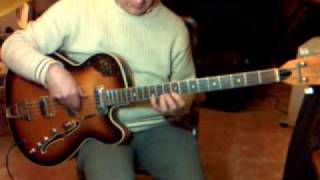 Video thumbnail for Vintage Framus Star Bass 5/150: Testing the sound by Santi66