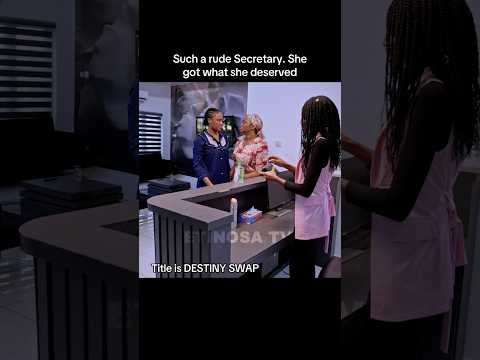The Disrespectful secretary got what she deserved. Watch DESTINY SWAP out now on ETINOSA TV