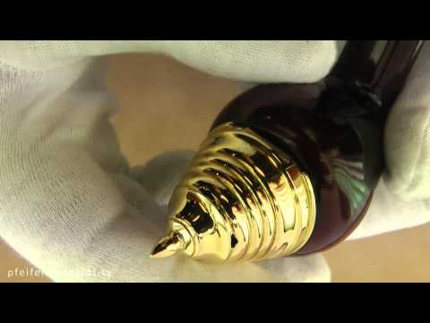 Dunhill Bruyere "18ct Gold Lid Pagoda" made 1984 oFi. 4680 @ Pfeifenkonsulat.at