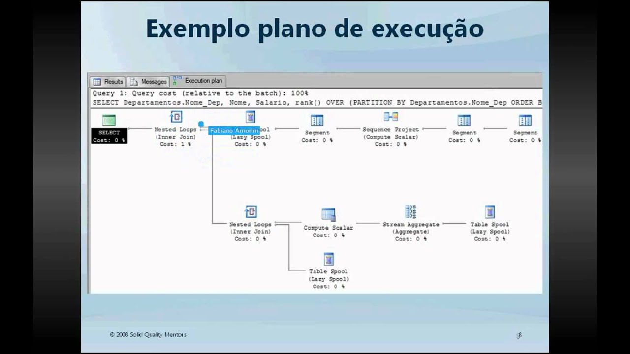 Operadores dos Planos de Execução - Parte 1