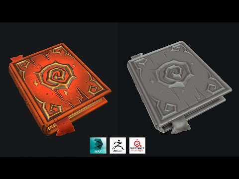Autodesk 3ds Max, Zbrush , Substance Painter   Stylized Book