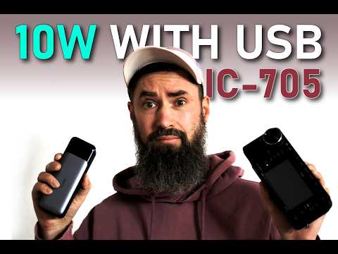 Power the IC-705 with a USB-C Power Bank - 10W