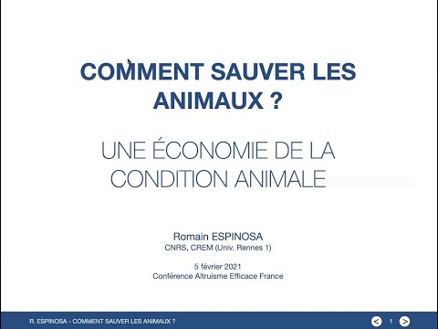 , title : 'Comment sauver les animaux ? Une économie de la condition animale.'