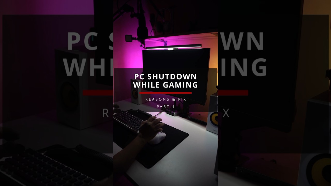 PC shutdown during gaming! Reasons & Fix PART 1 #shorts