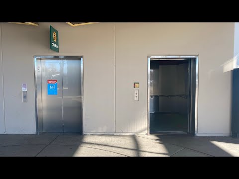 EPIC MOTOR: LOUD Montgomery hydraulic elevators - SAN Terminal 1 (outside)