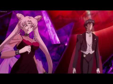 Black Lady (Chibiusa) and Endimyon torment Sailor Moon