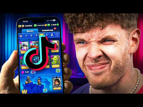 😱🤯I'M PLAYING TIKTOK DECKS TO 15,000 TROPHIES... (and REGRET IT) | Clash Royale German