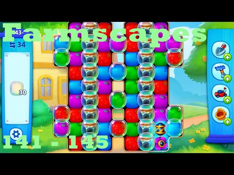 Farmscapes Level 141 - 145 HD Gameplay Walkthrough |  3 - match game | android | ios | pc | app