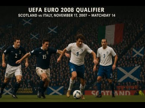 Scotland vs Italy | Full Match | 1st Half | UEFA Euro 2008 Qual. | Matchday 14 | November 17, 2007