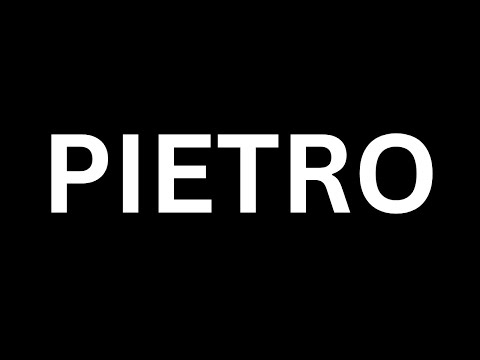 How to Pronounce "Pietro'' in English language? |How to say Pietro?|