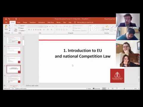 Private Enforcement of EU Competition Law - Intensive Course - Day 1 of 5