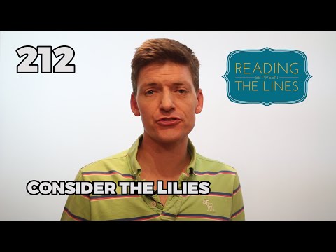 Reading Between the Lines 212 - Consider the Lilies