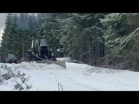 DDR NVA ZT300 Winterdienst Seitenräumer Thüringer Wald Finsterbergen Forst