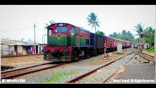 preview picture of video 'SLR's Class M7 809 with the Kalutara South Slow train arriving to Ratmalana'