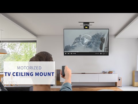 MOUNT-E-FD85 Electric Flip Down Ceiling Mount for 40” to 85” TVs by VIVO