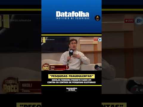 Nikolas Ferreira promete fazer CPI contra os institutos de pesquisas no Brasil