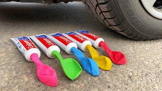 COCA COLA BALLOON VS CAR, Coca Cola Zero, PowerAde, Fanta, Sprite, Fruko and Mentos Diff Unde