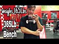 **insane** 17 Year Old benches 365lbs