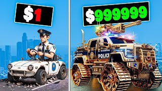 $1 to $1,000,000 Police Truck in GTA 5