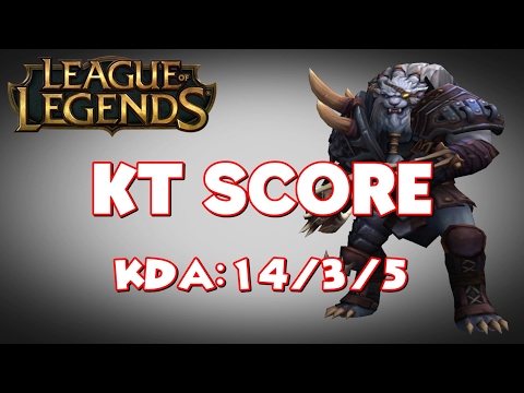 KT Score as Rengar vs Graves - Jungle (KR Replay) League Of Legends