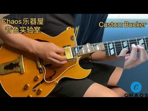 Gibson custombucker VS classic 57 pickup test on jazz archtop guitar L4